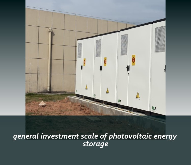 general investment scale of photovoltaic energy storage