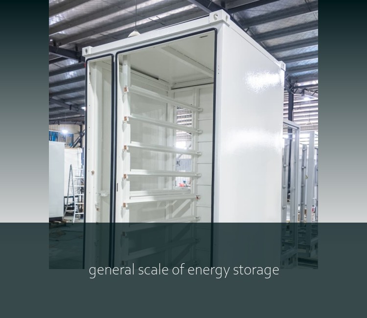 general scale of energy storage