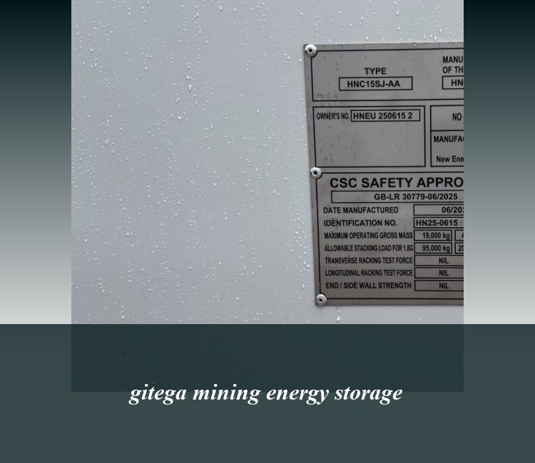 gitega mining energy storage