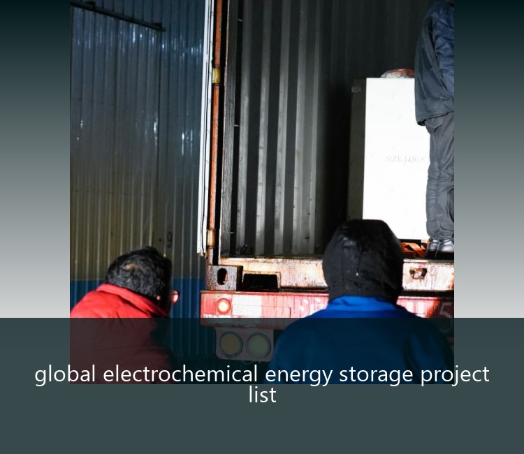 global electrochemical energy storage project list