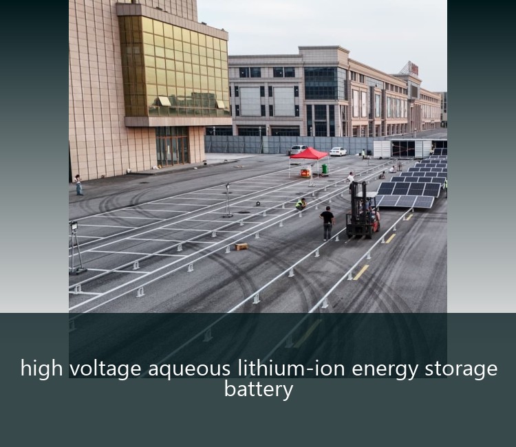 high voltage aqueous lithium-ion energy storage battery