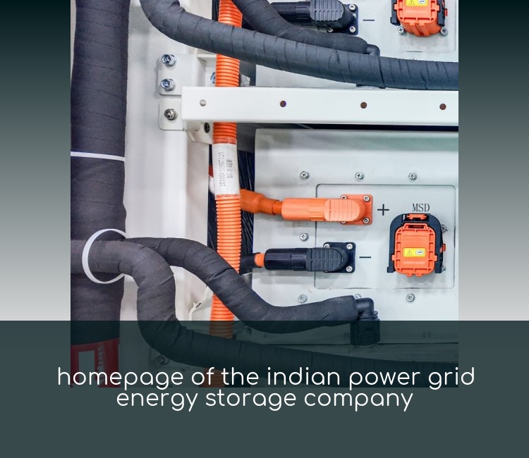 homepage of the indian power grid energy storage company