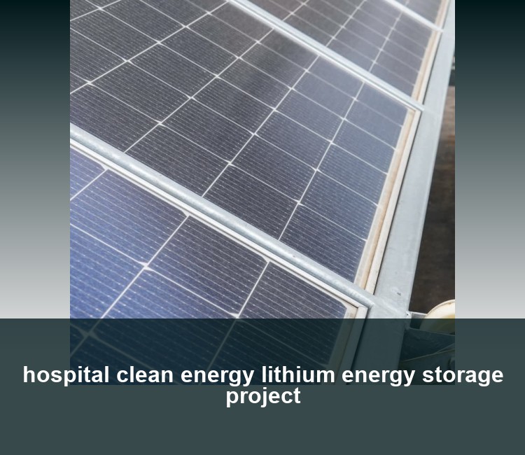 hospital clean energy lithium energy storage project