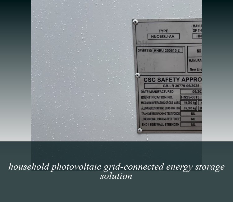 household photovoltaic grid-connected energy storage solution