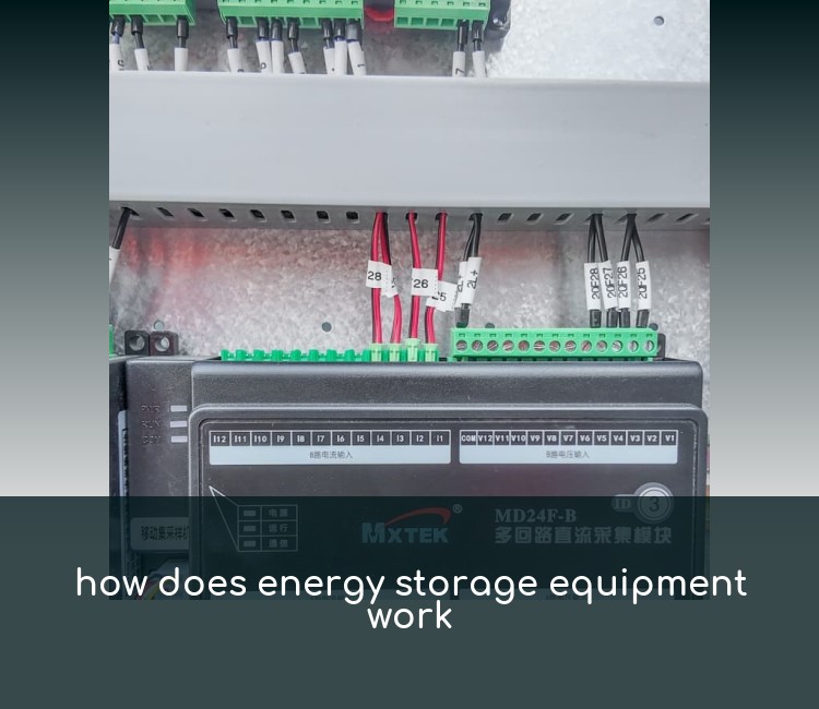 how does energy storage equipment work