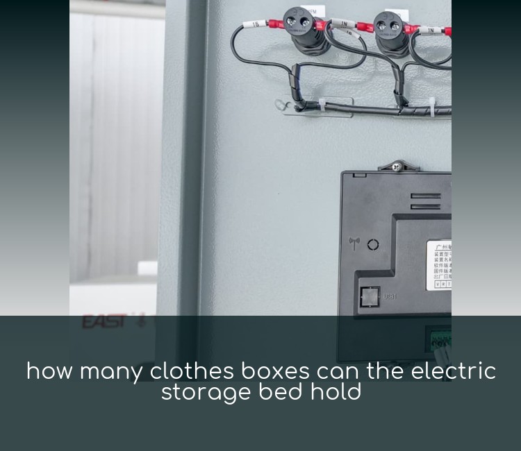 how many clothes boxes can the electric storage bed hold