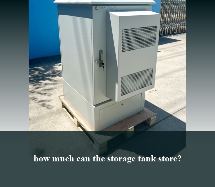 how much can the storage tank store?