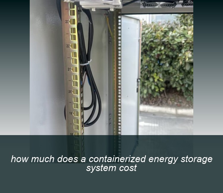 how much does a containerized energy storage system cost
