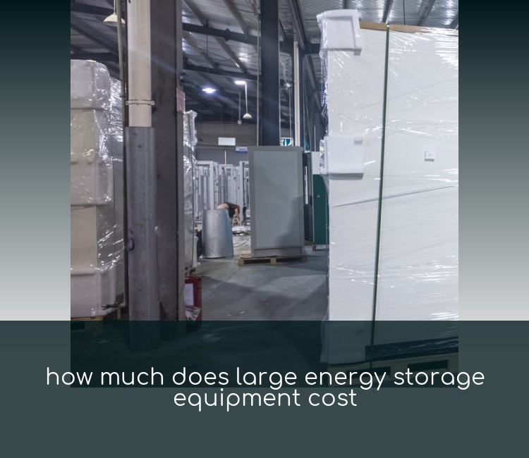 how much does large energy storage equipment cost