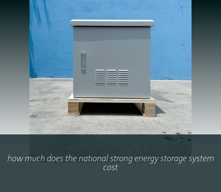 how much does the national strong energy storage system cost