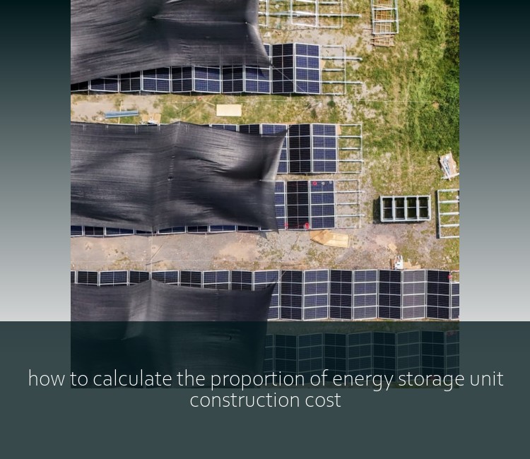 how to calculate the proportion of energy storage unit construction cost