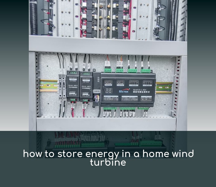 how to store energy in a home wind turbine