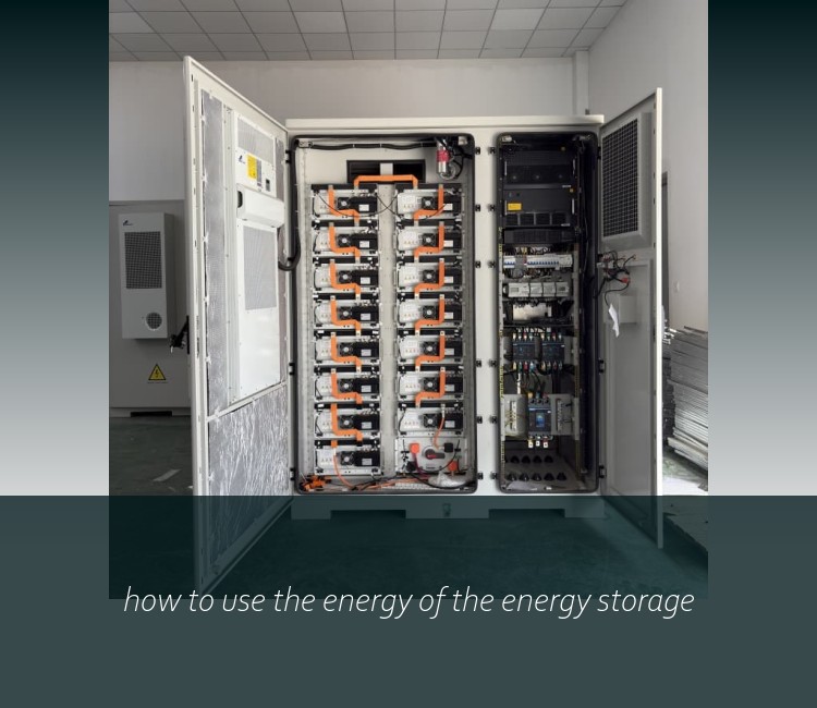 how to use the energy of the energy storage