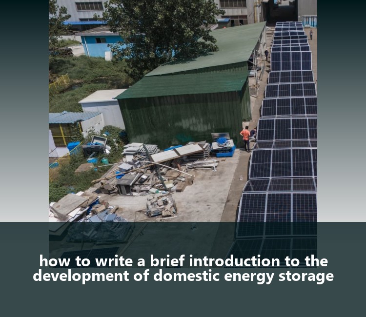 how to write a brief introduction to the development of domestic energy storage