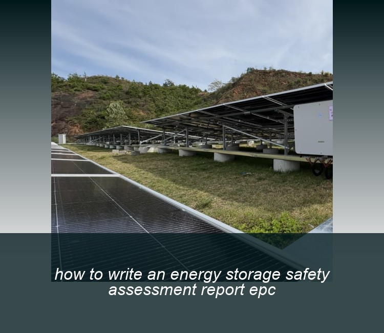 how to write an energy storage safety assessment report epc