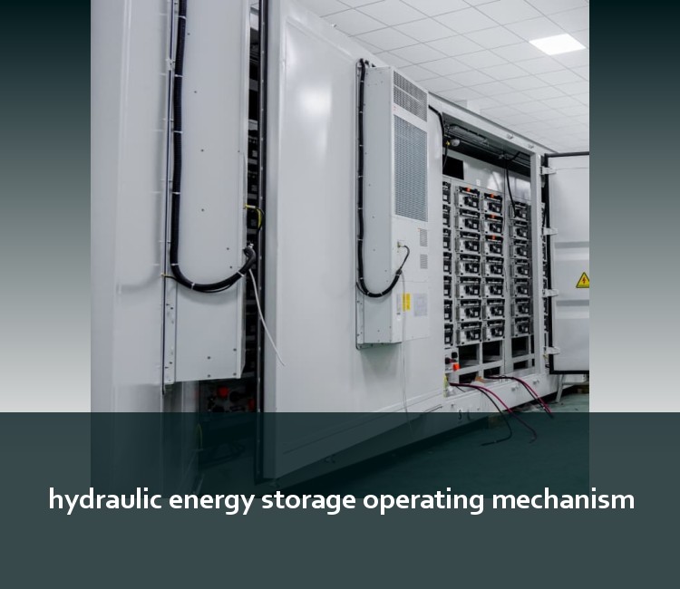 hydraulic energy storage operating mechanism