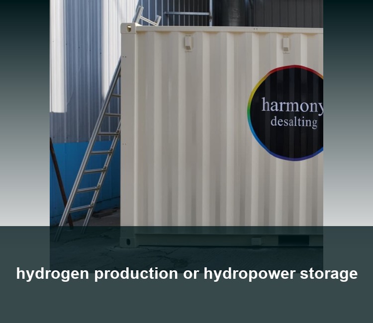 hydrogen production or hydropower storage