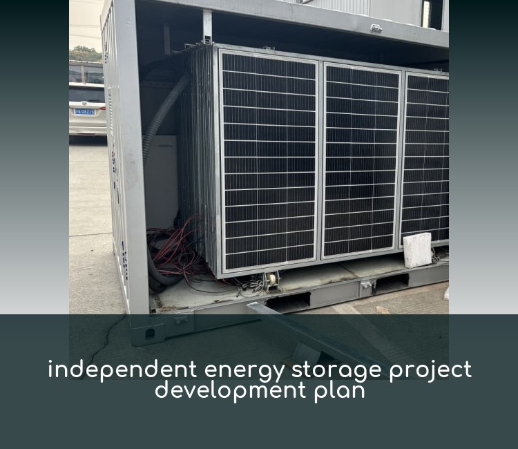 independent energy storage project development plan