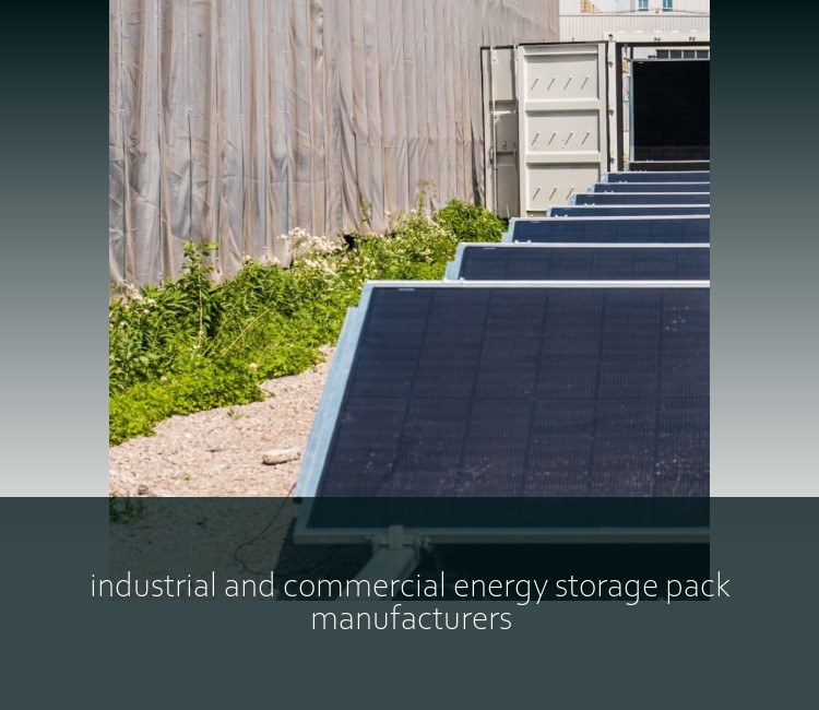 industrial and commercial energy storage pack manufacturers
