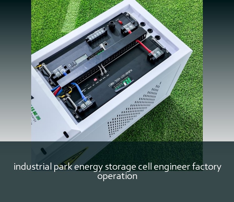industrial park energy storage cell engineer factory operation
