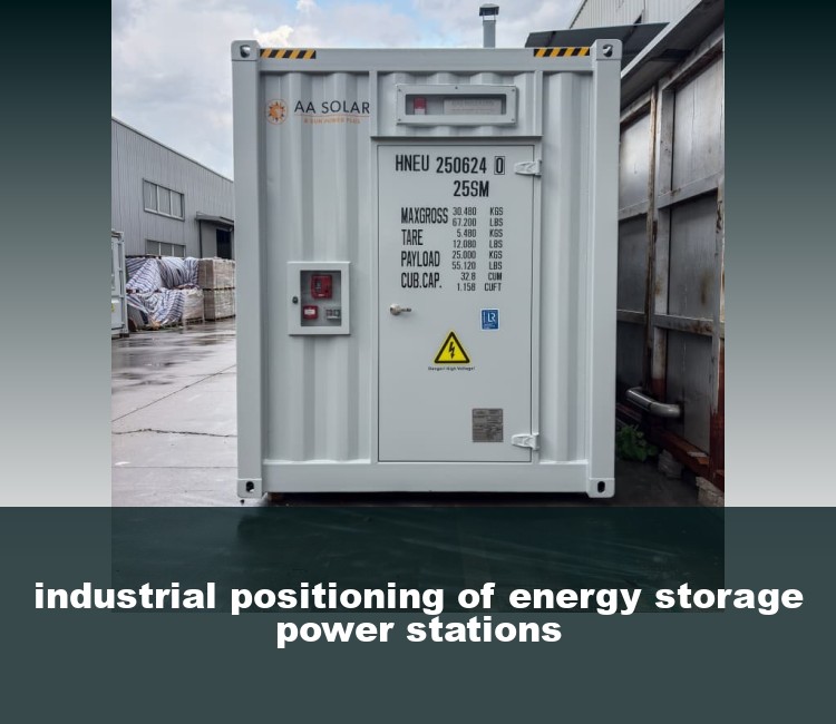 industrial positioning of energy storage power stations