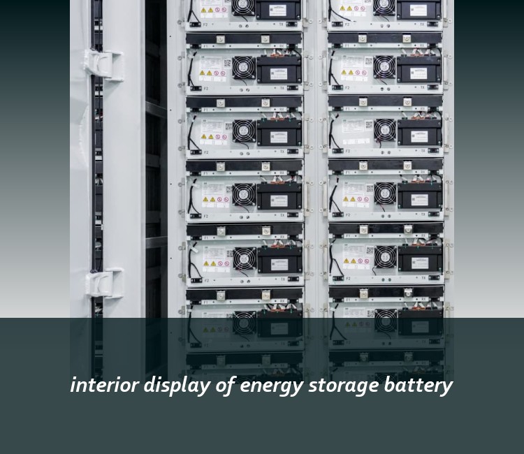 interior display of energy storage battery