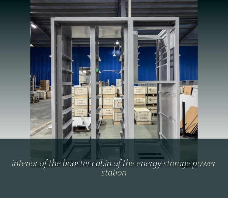 interior of the booster cabin of the energy storage power station
