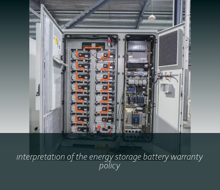 interpretation of the energy storage battery warranty policy