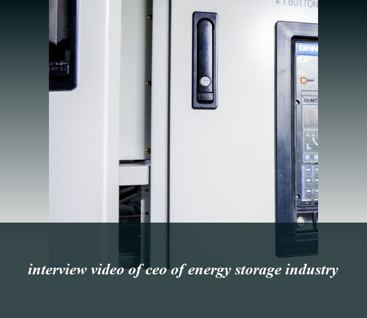 interview video of ceo of energy storage industry