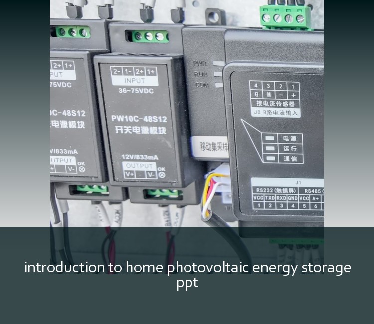 introduction to home photovoltaic energy storage ppt