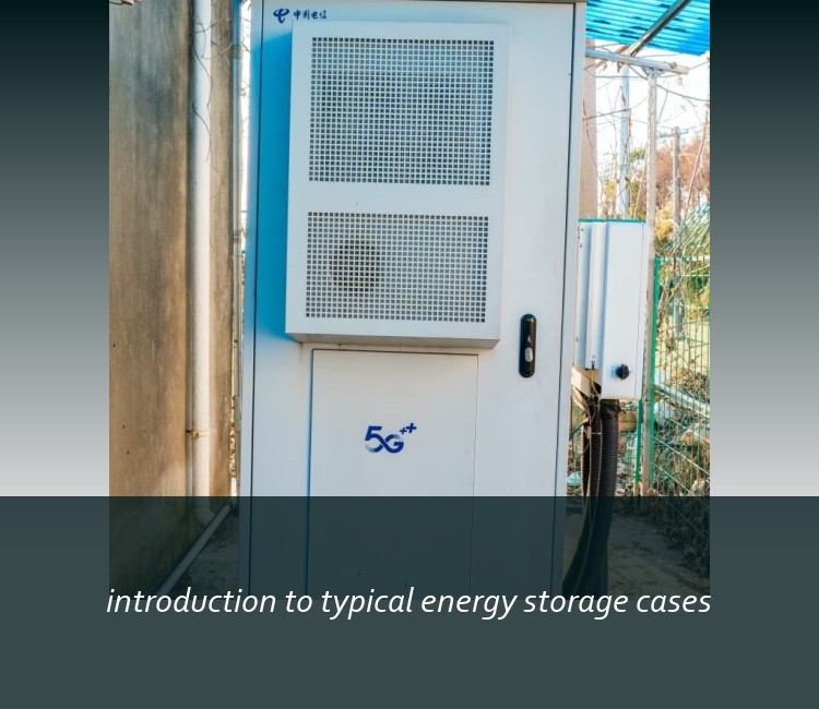 introduction to typical energy storage cases