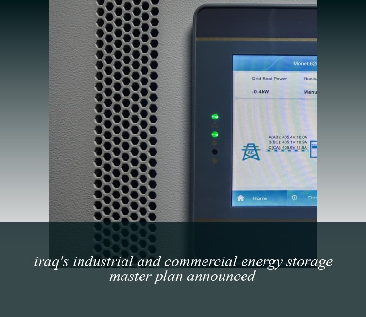 iraq's industrial and commercial energy storage master plan announced