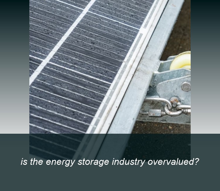 is the energy storage industry overvalued?