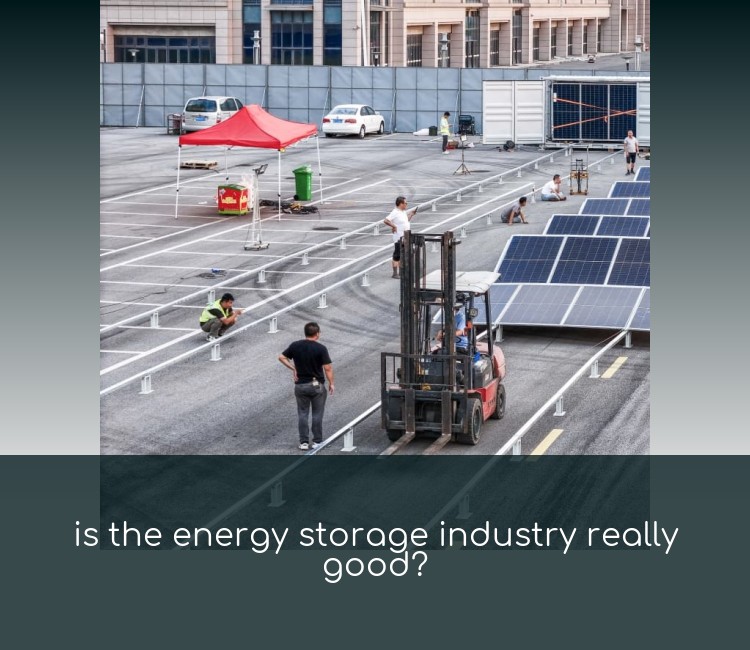 is the energy storage industry really good?
