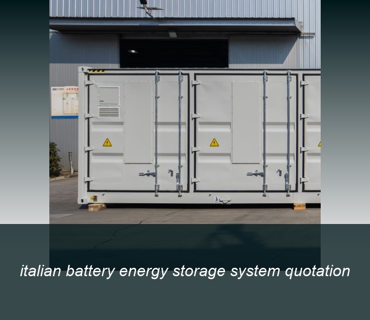 italian battery energy storage system quotation