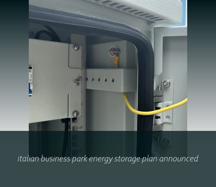 italian business park energy storage plan announced