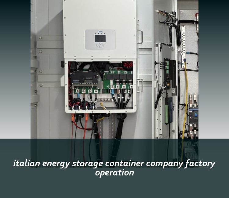 italian energy storage container company factory operation