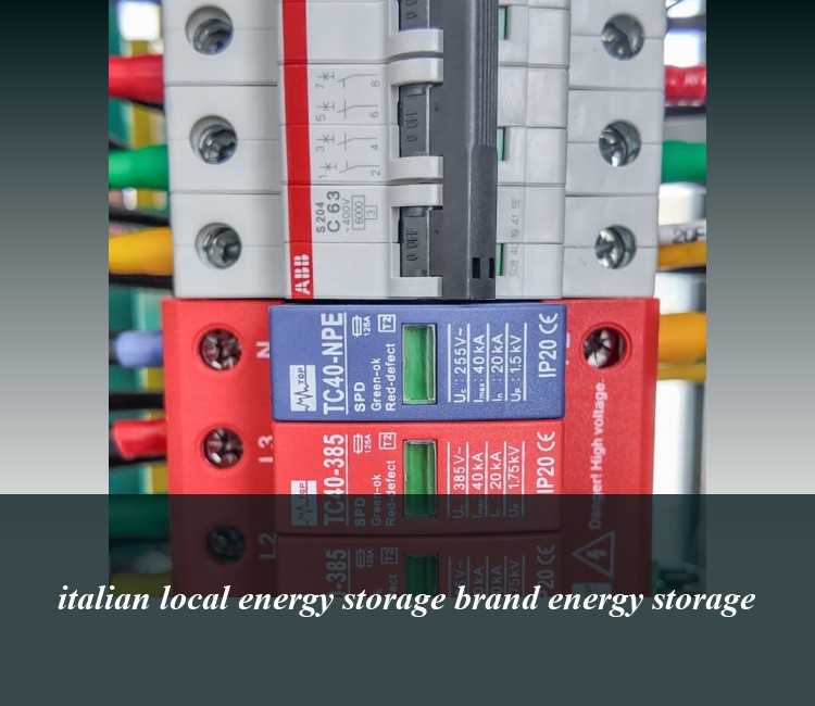italian local energy storage brand energy storage