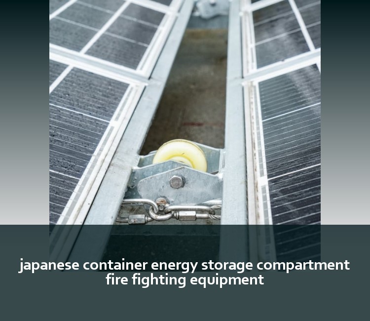 japanese container energy storage compartment fire fighting equipment