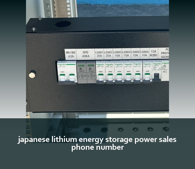 japanese lithium energy storage power sales phone number