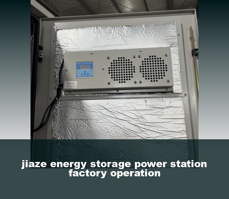 jiaze energy storage power station factory operation