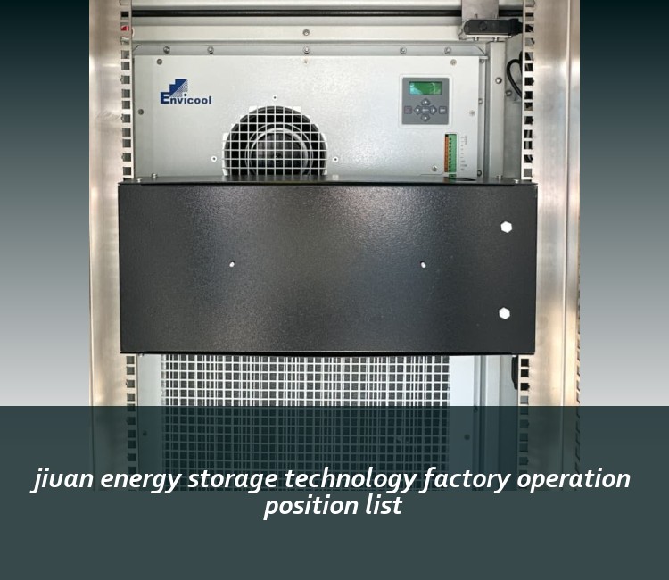 jiuan energy storage technology factory operation position list