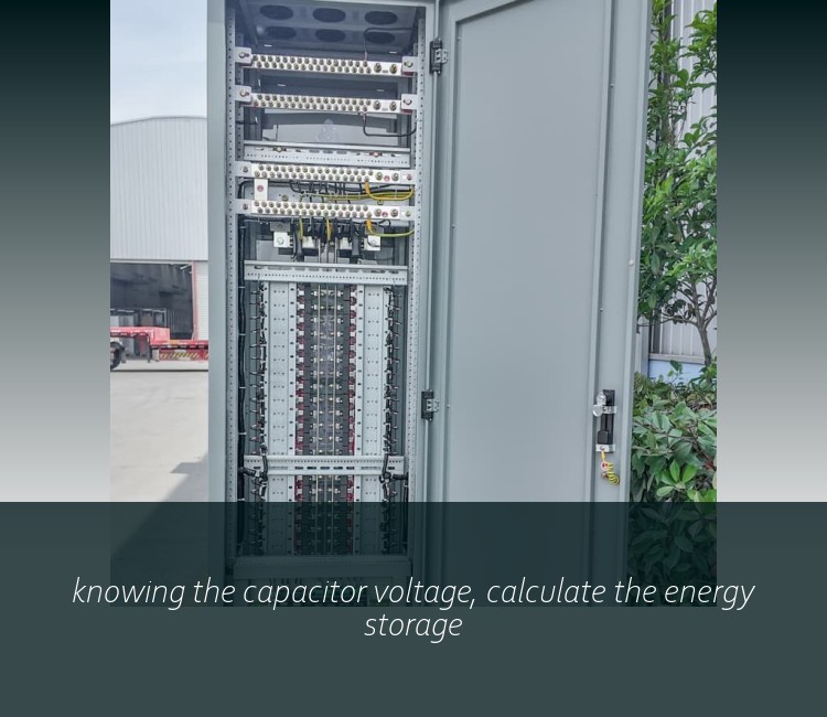 knowing the capacitor voltage, calculate the energy storage