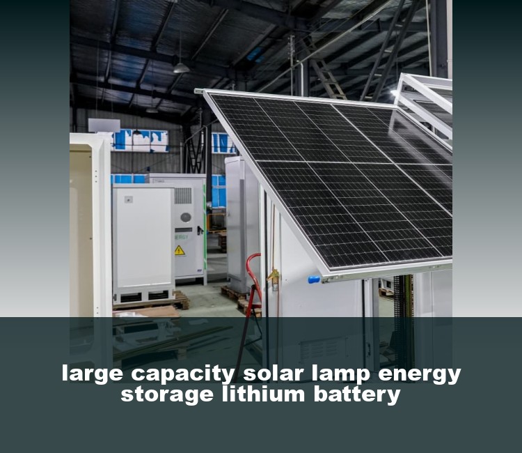 large capacity solar lamp energy storage lithium battery