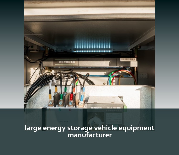 large energy storage vehicle equipment manufacturer