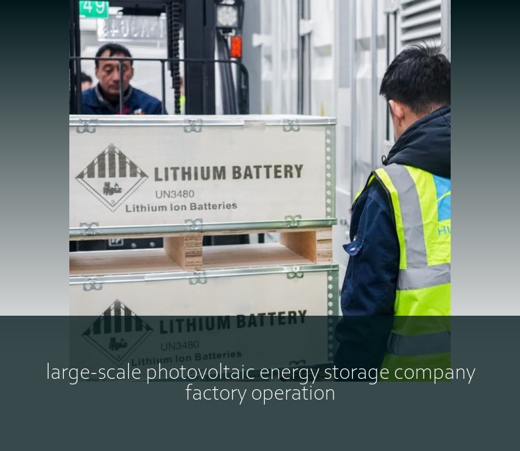 large-scale photovoltaic energy storage company factory operation