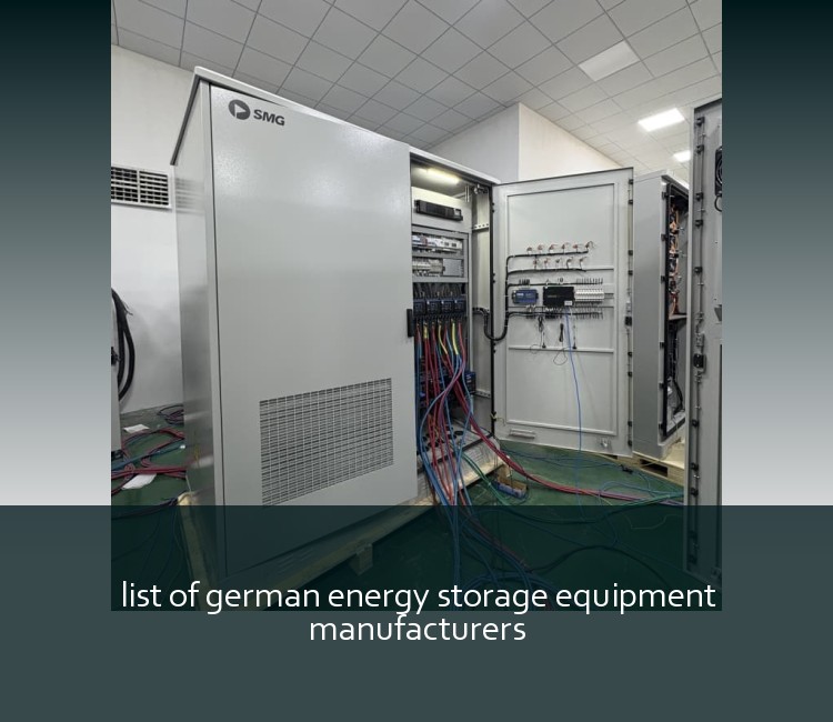 list of german energy storage equipment manufacturers