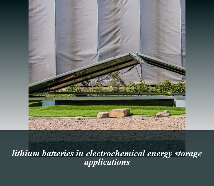 lithium batteries in electrochemical energy storage applications