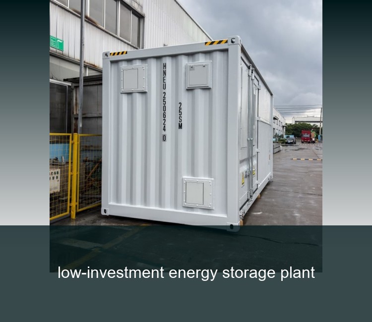 low-investment energy storage plant