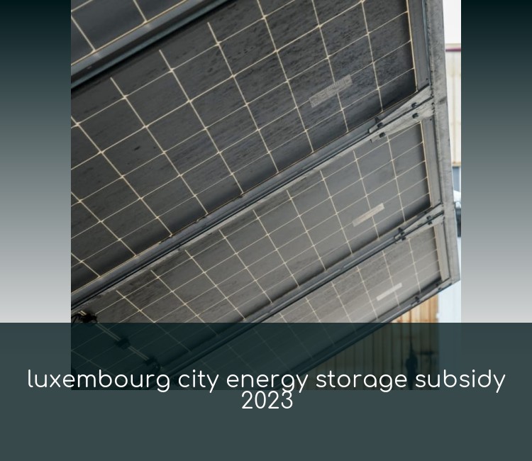 luxembourg city energy storage subsidy 2023